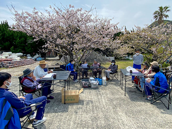 デイサービスの花見